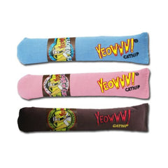 Yeowww! pack devant montrant trois cigares et attrait puissant