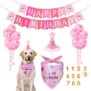 Yicostar ensemble rose présenté de face pour une fête canine conviviale