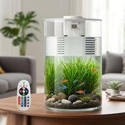 YISITONG aquarium vue avant offrant observation claire et décorative