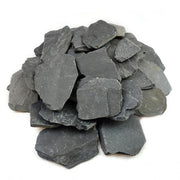 YISZM pile de roches ardoise polies montrant lot bien trié et décoratif