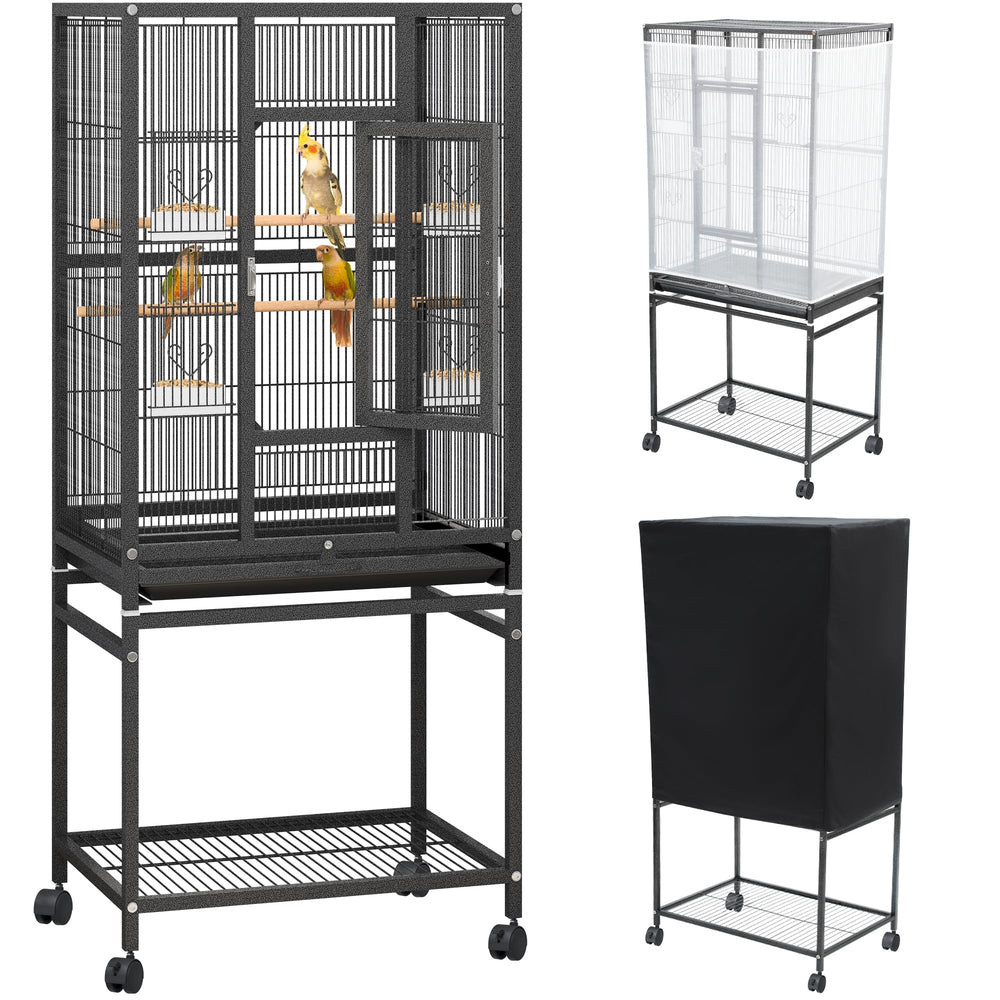 YITAHOME cage face avant montrant espace et ventilation pour confort