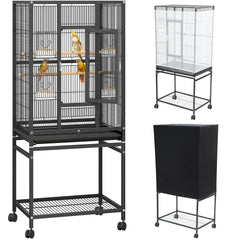 YITAHOME cage face avant montrant espace et ventilation pour confort
