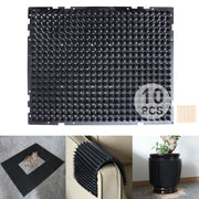 YITESHI tapis face avant montrant le design noir et protection visible