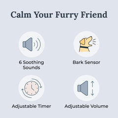 YOGASLEEP Pawzz capteur d'aboiement visible pour déclenchement automatique apaisant