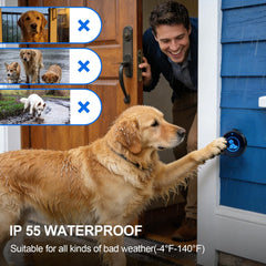 Yoiilifee bouton extérieur sous pluie montrant protection IP65