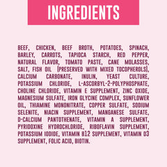 YOUR PET'S KITCHEN gros plan sur morceaux de bœuf montrant qualité