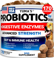 YUMA'S emballage avant montrant 170 croquettes et bénéfice qualité
