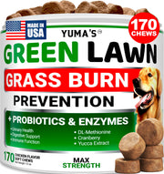 YUMA'S emballage avant montrant pot et mention 170 chews pour économie