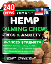 YUMA'S pot avant plan montrant 240 friandises, facilite le stockage
