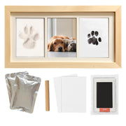 ZAPVLVT cadre bois avant assemblage montrant espace pour empreinte et photos, esthétique durable
