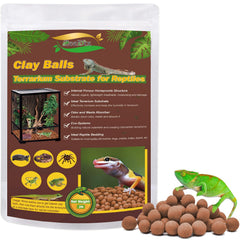 ZeeDix sachet 2 LBS de billes d'argile, solution pratique pour terrarium propre