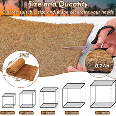 ZeeDix gros plan fibres de coco illustrant texture respirante et rétention d'humidité
