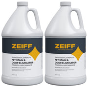 Zeiff bouteille gallon face avant affichant la marque et efficacité