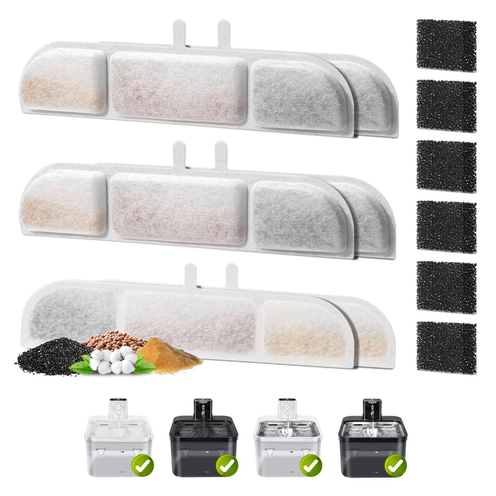 ZEKIRY emballage pack 6 filtres montrant contenu et compatibilité pratique