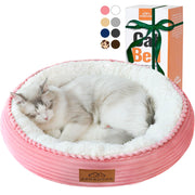 Zerbuger lit rond face rose montrant confort et accueil