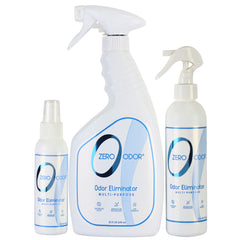 Zero Odor packaging face montrant le coffret pratique et bénéfice neutralisation