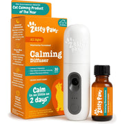 Zesty Paws diffuseur face avant montrant design compact et plug-in, apaisement rapide