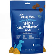 Zesty Paws emballage avant montrant l'offre 60 comprimés et bénéfices visibles
