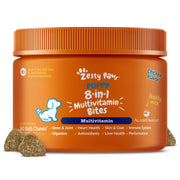 zesty paws emballage avant montrant multivitamines chiot et bénéfice pratique