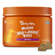 zesty paws emballage frontal montrant 90 friandises et info produit
