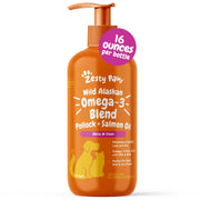 Zesty Paws flacon 16 oz vu de face montrant un conditionnement pratique