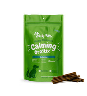 Zesty Paws emballage avant montrant le format 12 oz et bénéfice calmant