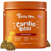 Zesty Paws pot face avant montrant la boîte et le format pratique