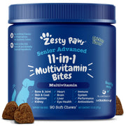 Zesty Paws emballage avant, information produit visible et attrayante