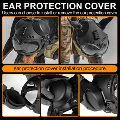 Zhongren casque profil avec lunettes illustrant maintien et style