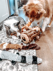 ZippyPaws chiot jouant au burrow pour stimulation mentale sécurisée
