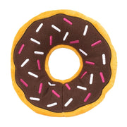 ZippyPaws Donutz vue avant montrant le motif donut et l'attrait visuel pour jouer