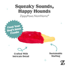 ZippyPaws fries gros plan du couineur pour stimulation auditive prolongée