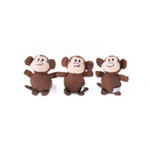 ZippyPaws Miniz singes face avant montrant couleurs et forme pour jeu