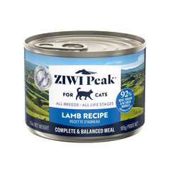 ZIWI boîte agneau face visible, qualité viande élevée