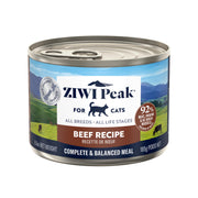 ZIWI emballage avant montrant recette bœuf et atout alimentation naturelle