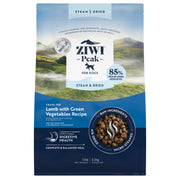 ZIWI packaging avant montrant le sac et bénéfice conservation pratique