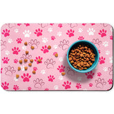 Zoeeya tapis gamelle face avant rose protégeant sol et ajoutant style