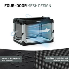 ZOMISIA fenêtre en mesh offrant ventilation optimale et observation du chien