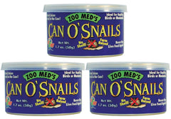 Zoo Med boîte Can O' Snails face avant pratique pour nourrir rapidement