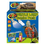 Zoo Med face du pack combo montrant les deux lampes et avantages pratiques
