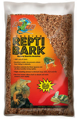 Zoo Med emballage avant du Reptile Bark 8 quarts montrant produit et étiquette bénéfice entretien facile