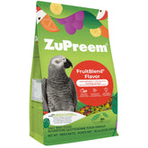 ZuPreem emballage avant montrant sac 3,5 lb et bénéfice nutritionnel