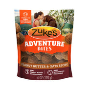Zuke's emballage avant montrant la poche refermable et la recette peanut butter