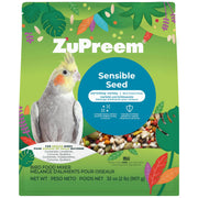 ZuPreem emballage face présentant mélange sensible seed et bénéfice variété