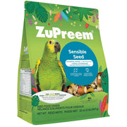 Emballage ZuPreem Sensible Seed face, conception claire et bénéfice variété