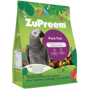 ZuPreem emballage face montrant le format 2 lb et bénéfice variété
