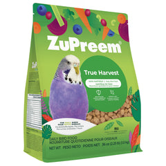 ZuPreem emballage avant montrant formule complète pour petits oiseaux