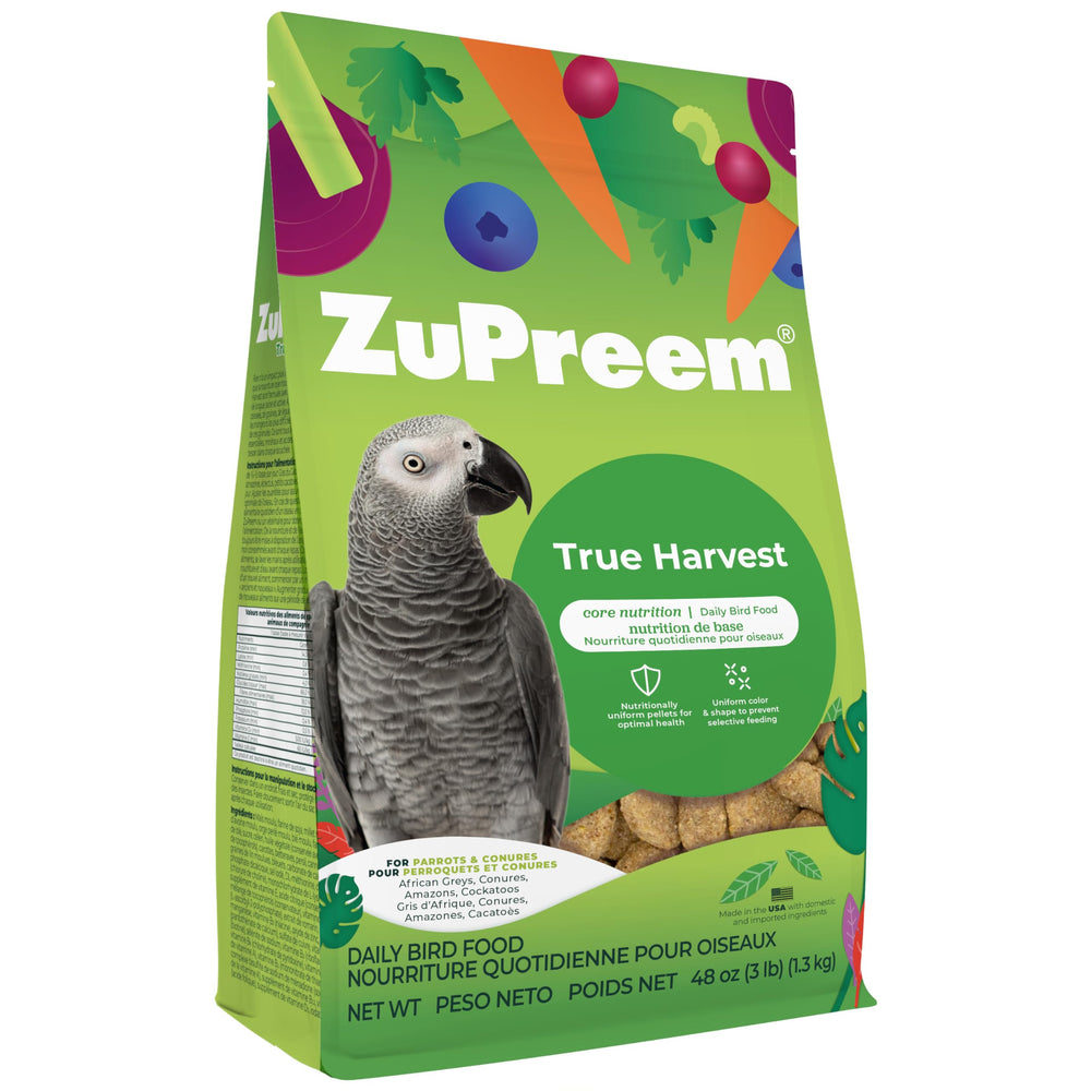 ZuPreem emballage avant montrant la variété naturelle et l'information produit