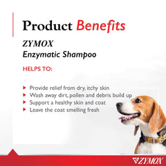 Zymox gros plan sur la texture moussante montrant une mousse douce et hydratante