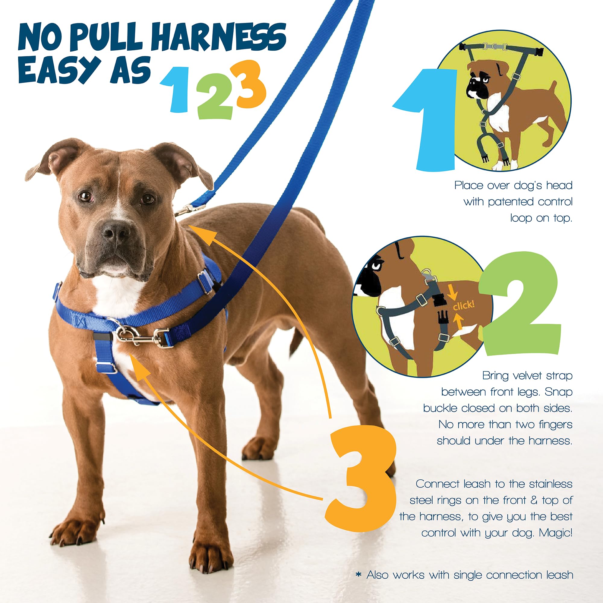 2 Hounds Design anneau frontal en acier inoxydable pour meilleur contrôle